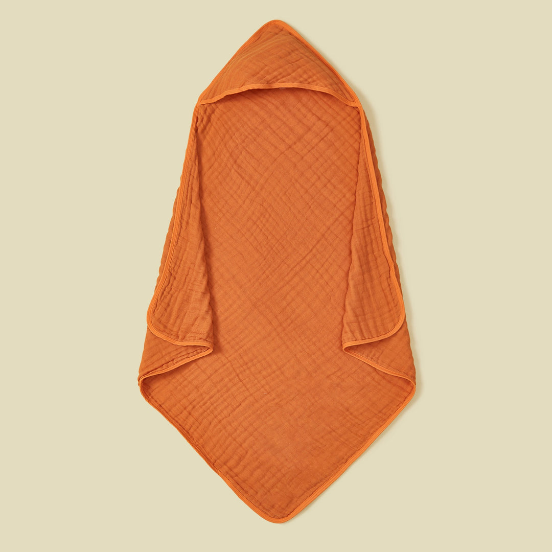 Ultra-Soft Muslin Hooded Bath Towel Bowlift
