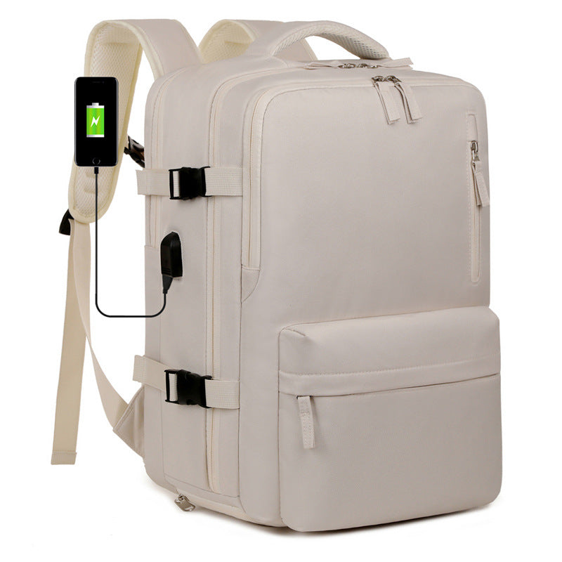 Multi-Compartment Rolling Travel Backpack Bowlift