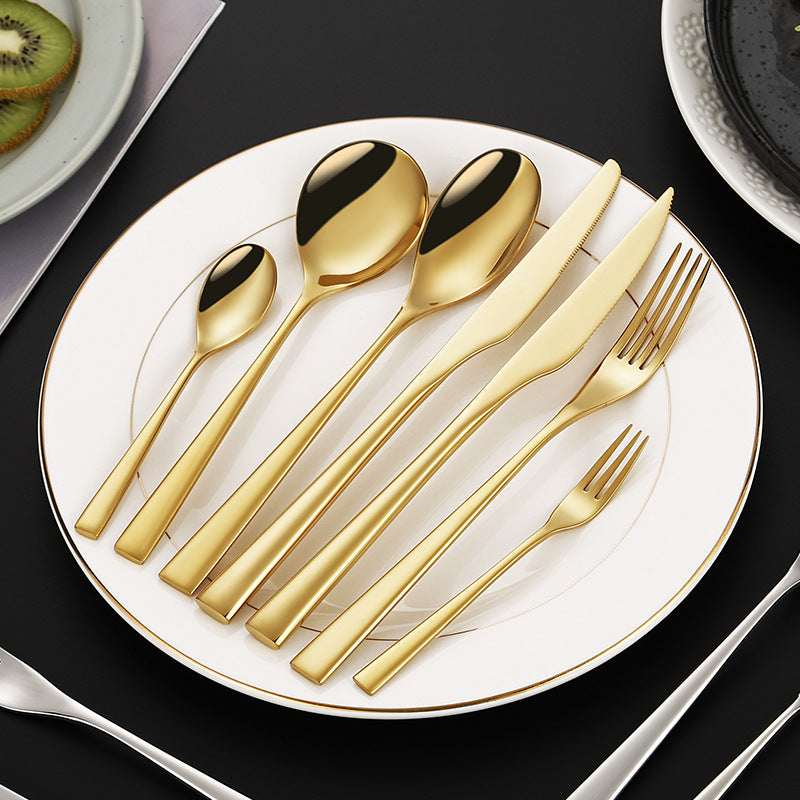 Elegant dessert knife with curved handle Bowlift