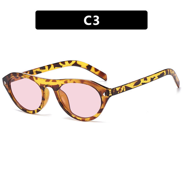 Women's fashionable sunglasses with curved frame and protective UV filter Bowlift
