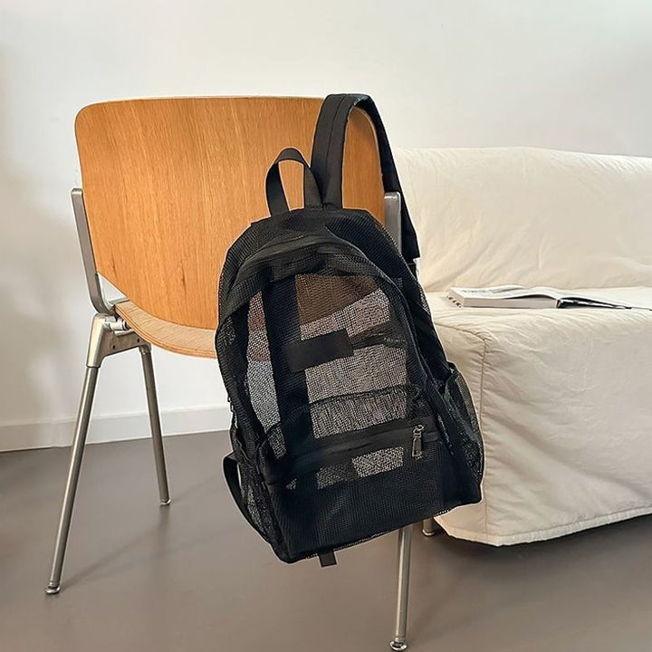 Stylish Mesh Backpack Bowlift