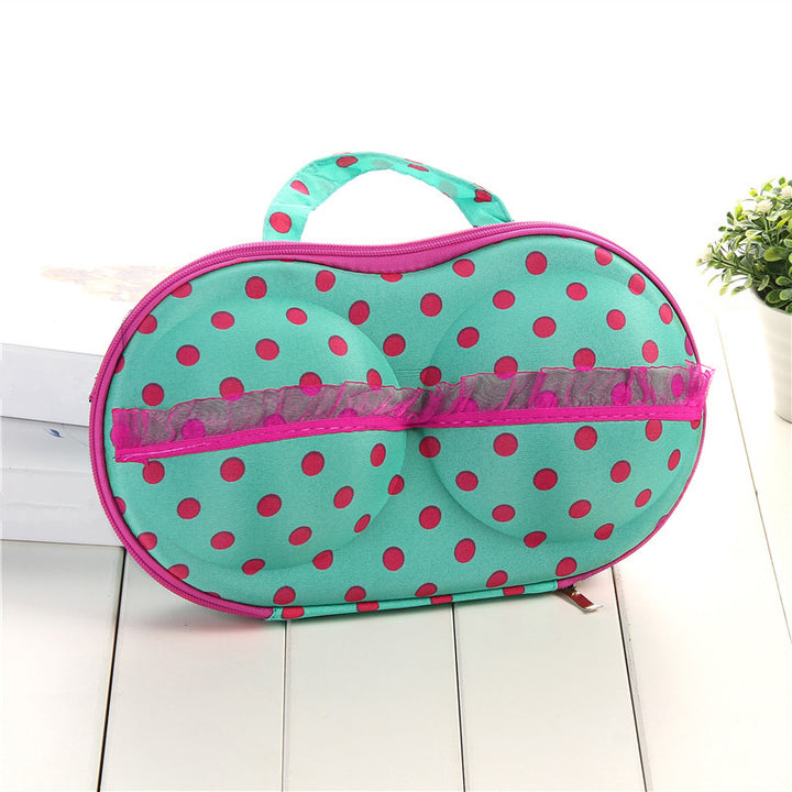 Stylish Dot Patterned Makeup Organizer Bowlift