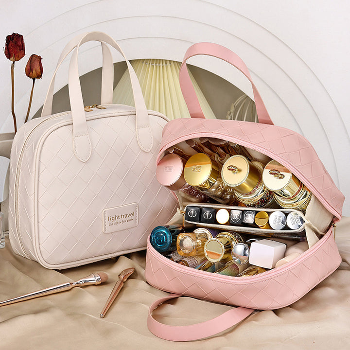 Cosmetic Organizer Bag With Elegant Structural Design Bowlift