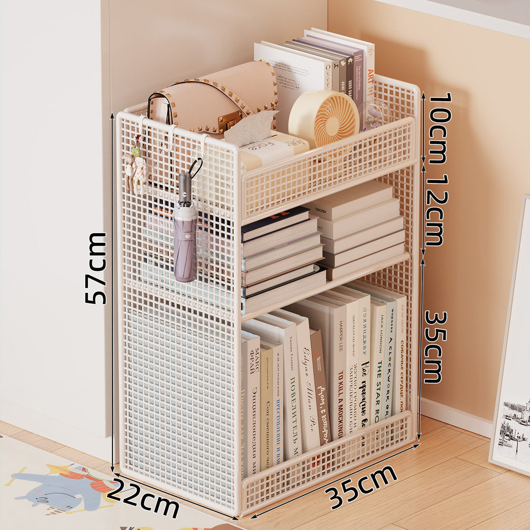 Wire Mesh Bookshelf Organizer Bowlift