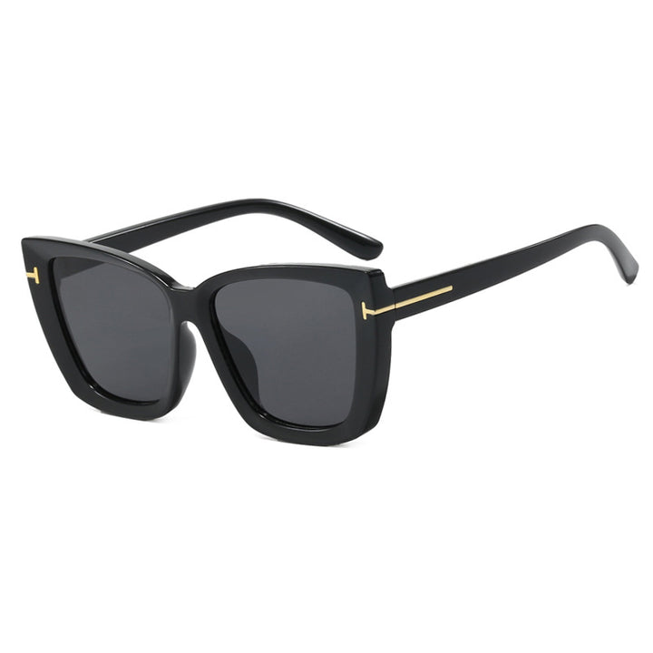 Women's large sunglasses in modern design with trendy tortoise pattern Bowlift