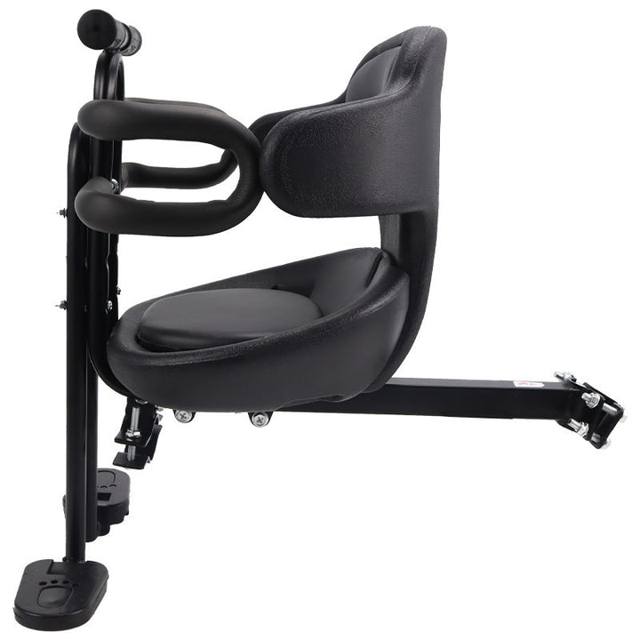 Front Mounted Toddler Bike Seat with Padded Safety Harness Adjustable Frame Mount Bowlift
