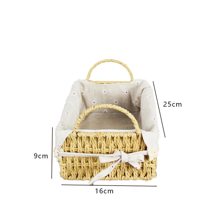 Handcrafted Woven Storage Basket Bowlift