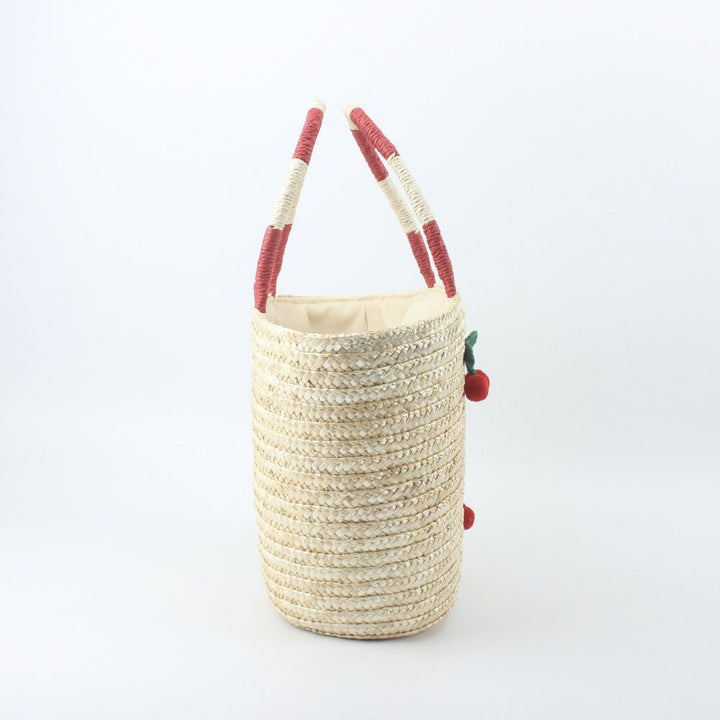 Basket bag with handcrafted fruit motifs Bowlift