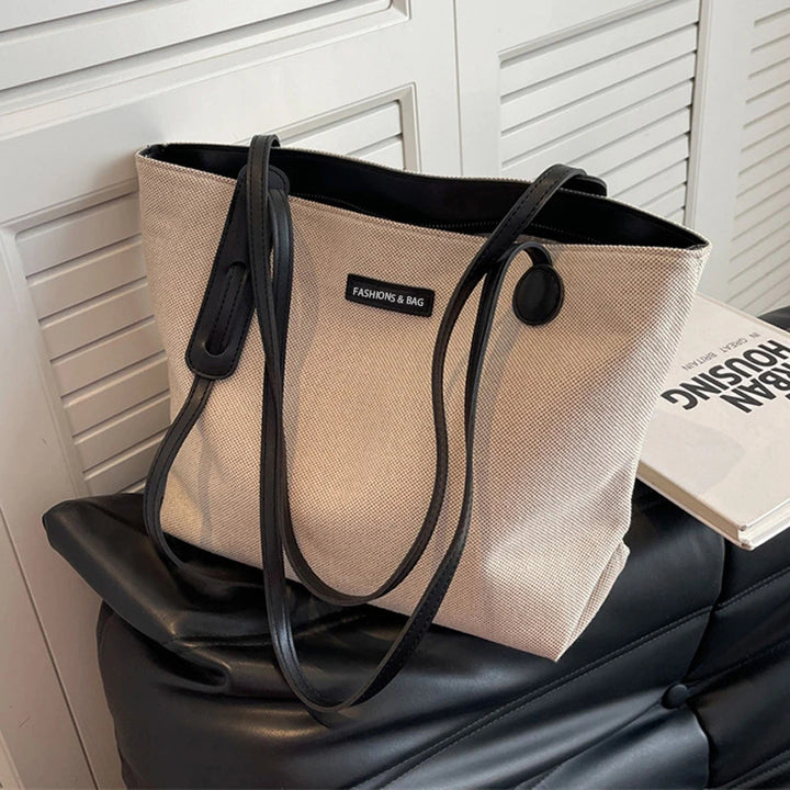 Minimalist Textured Tote Bag Bowlift