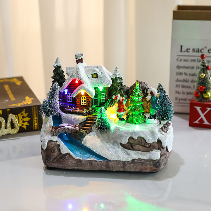 LED Illuminated Snowman Figurine Bowlift