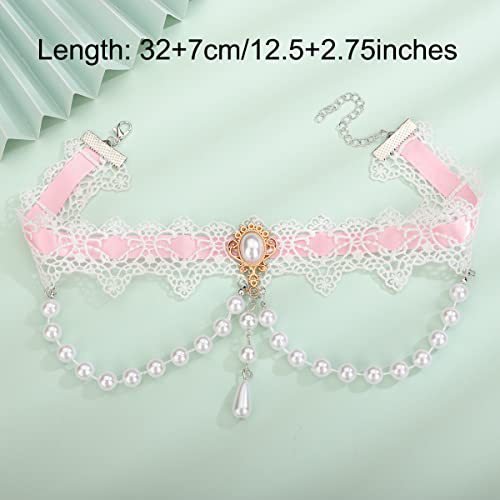 Floral Satin Cord Choker Bowlift