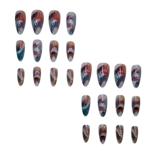 Artistic Shell-Inspired Nail Art Set