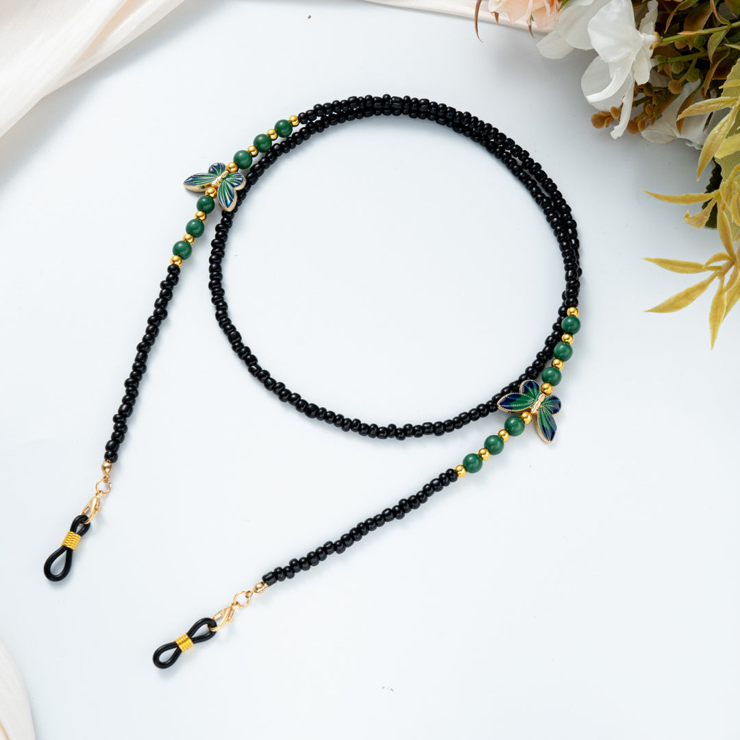 Beaded Eyewear Chain with Decorative Elements Bowlift