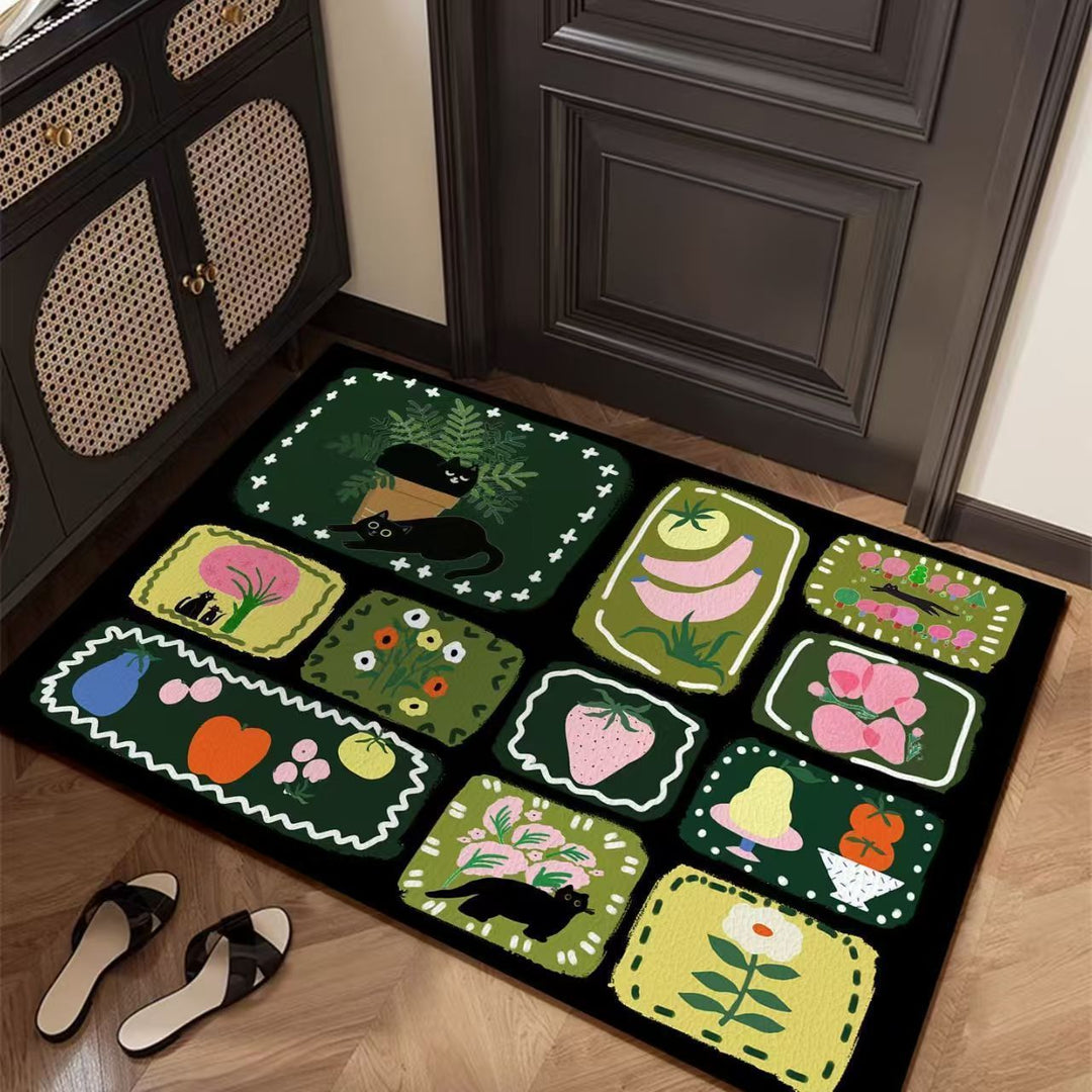 Artistic Patterned Floor Mat Bowlift