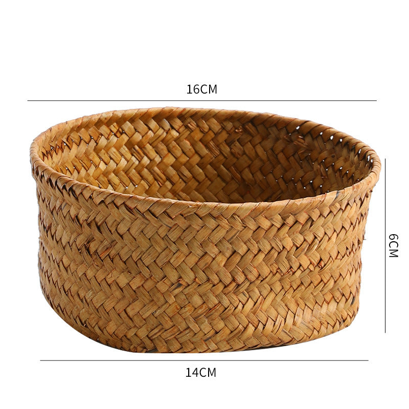 Handmade Natural Fiber Storage Basket Bowlift