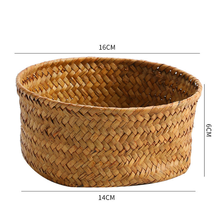 Handmade Natural Fiber Storage Basket Bowlift