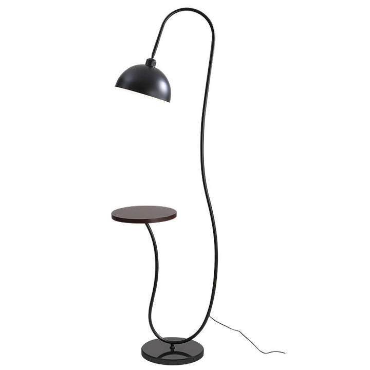 Modern Functional Floor Lamp with Integrated Side Table