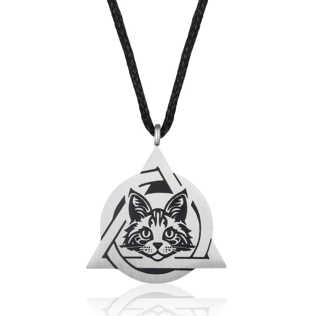 Artistic Cat Pendant Necklace Bowlift