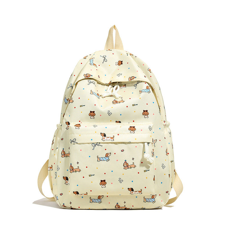 Backpack with Cheerful Dog Motif Bowlift