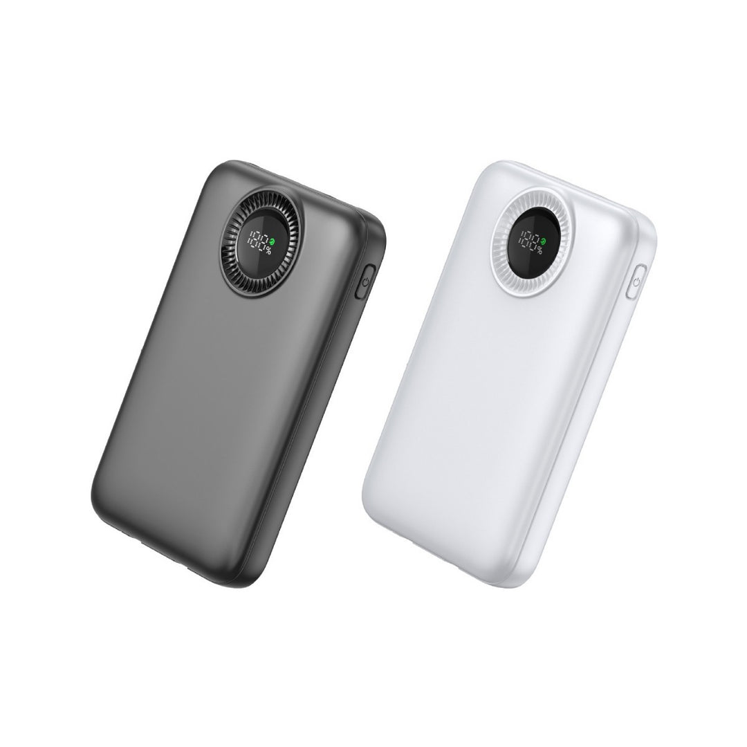 Portable high-performance power bank with inductive charging technology and digital display Bowlift