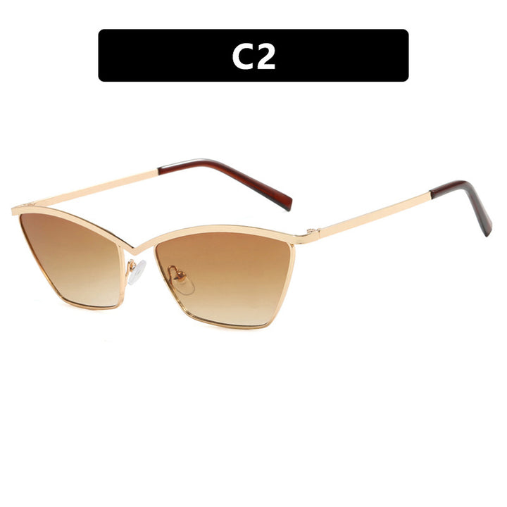 Ladies Cat-Eye Sunglasses with stylish metal frame and UV protection Bowlift