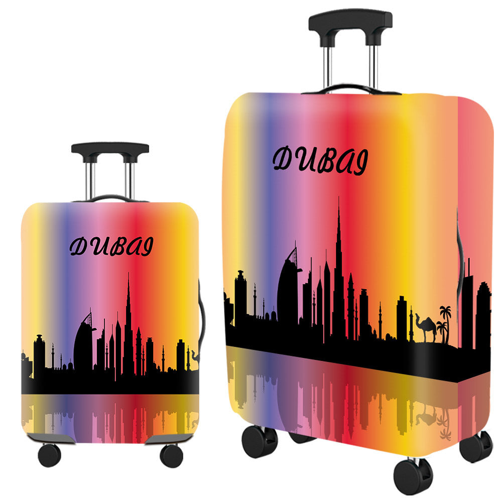 Women's Hard Shell Suitcase with Modern Geometric Design Bowlift