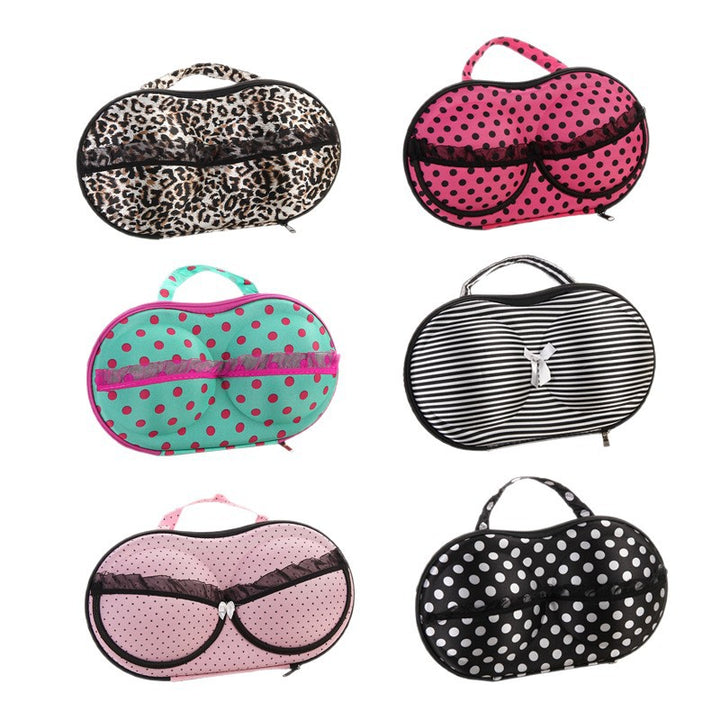 Stylish Dot Patterned Makeup Organizer Bowlift