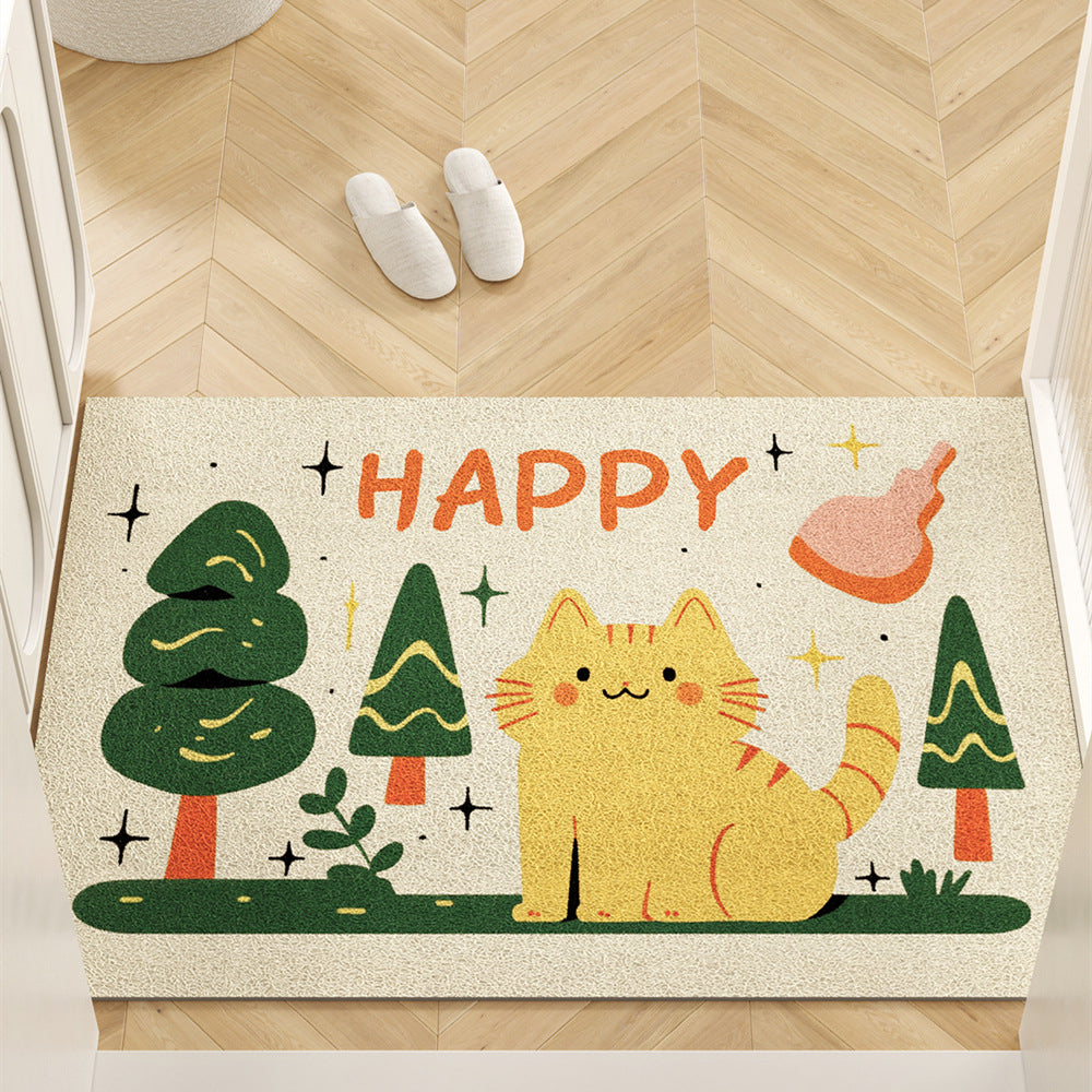 Cat-Themed Decorative Doormat