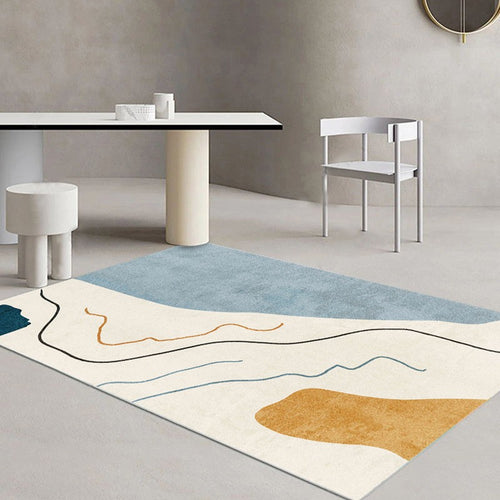 Contemporary Geometric Design Bowlift Rug