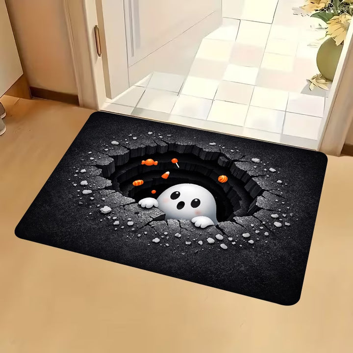 Artistic Skull-Themed Area Rug Bowlift
