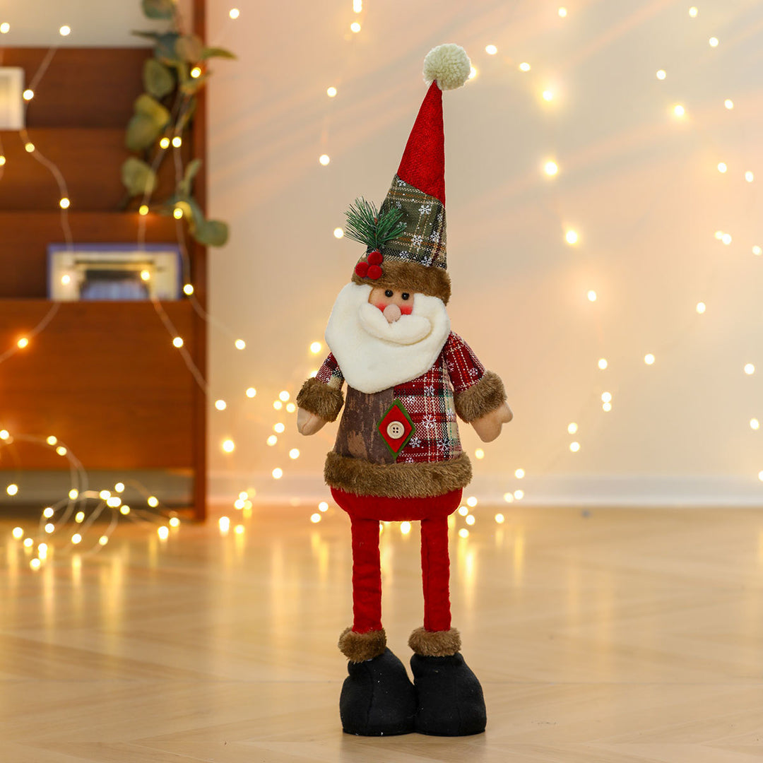Whimsical Plush Santa Figurine Bowlift