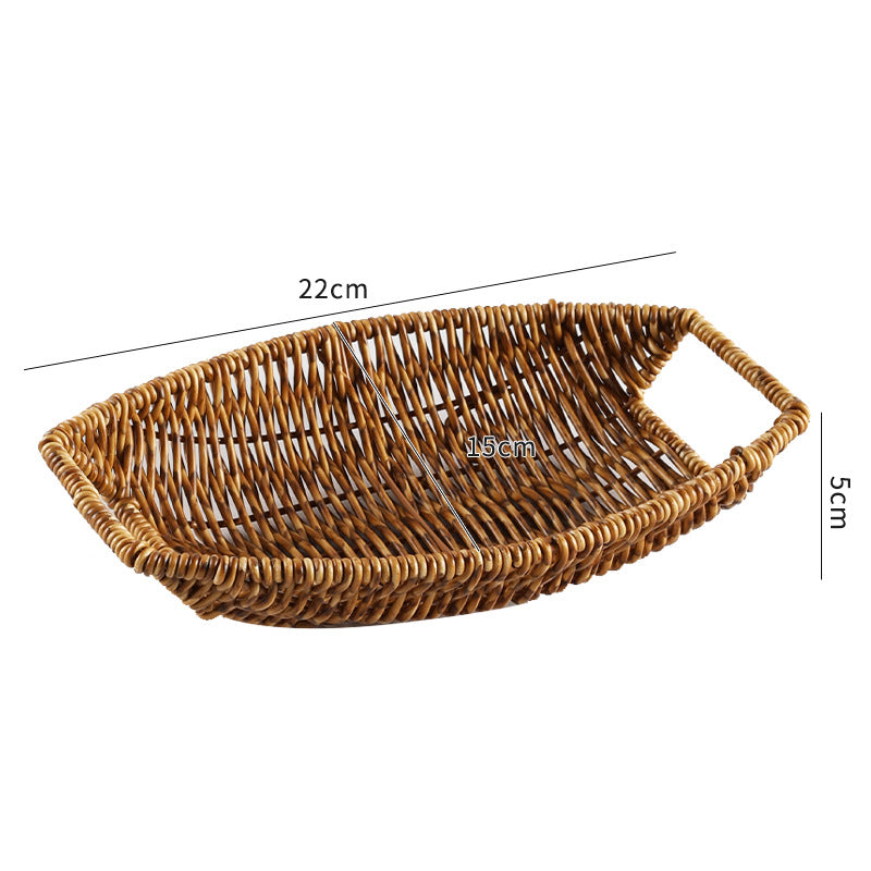 Handwoven Decorative Serving Basket Bowlift