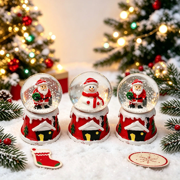 Magical Christmas Snow Globe Figures Bowlift