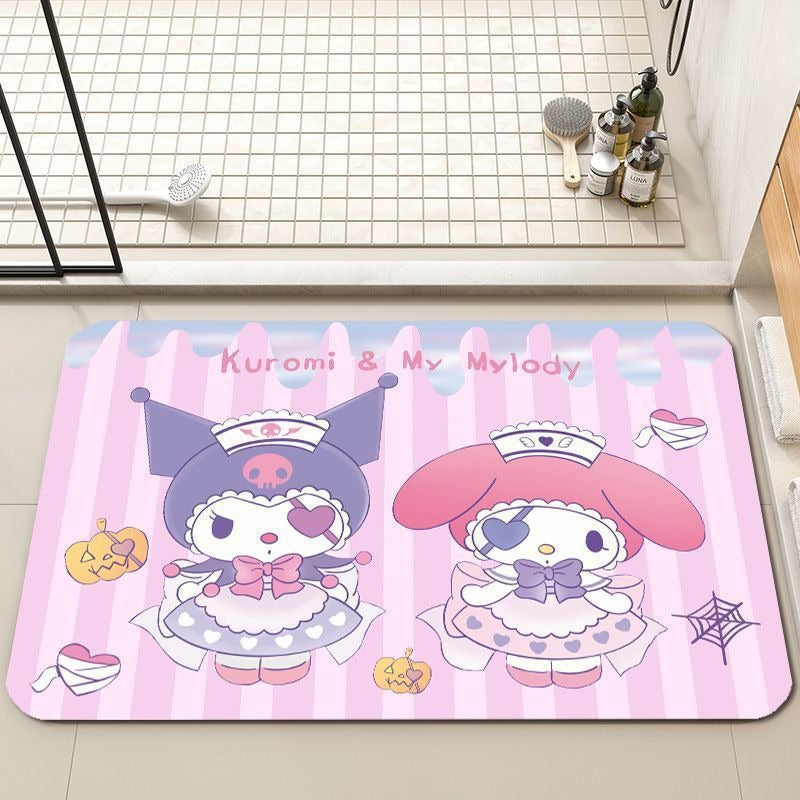 Playful Cartoon-Themed Bath Mat Bowlift