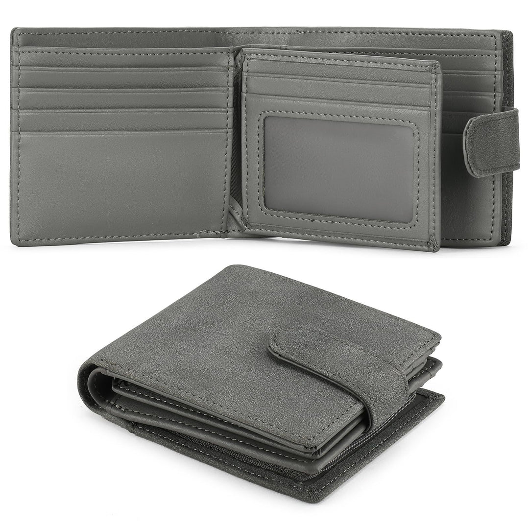 Classic RFID-Blocking Leather Bi-Fold Wallet Bowlift