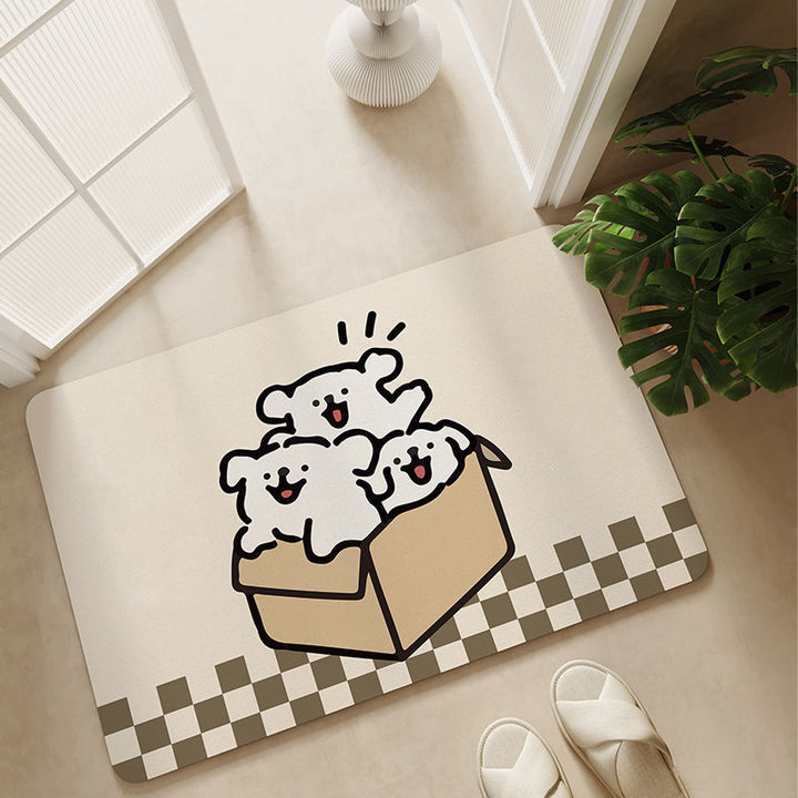 Playful Animal-Themed Area Mat