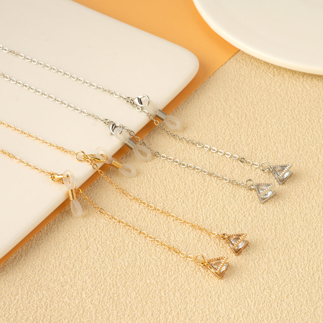 Unique Triangle Pendant Chain Necklace Bowlift