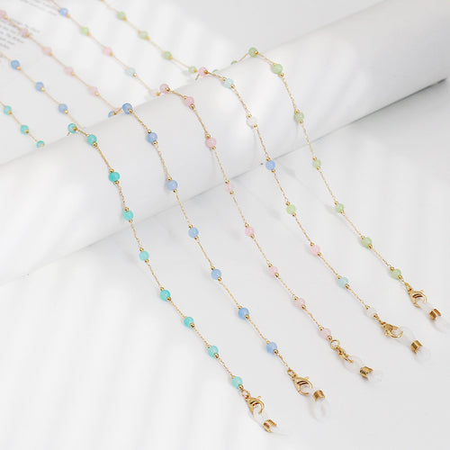 Elegant Beaded Eyewear Retainer Chain Bowlift