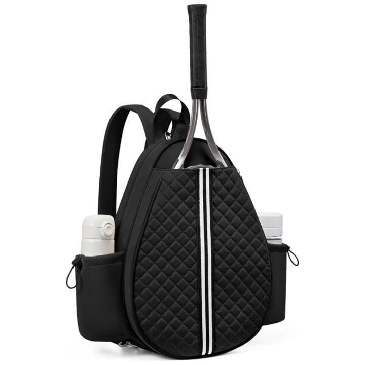 Premium Quilted Tennis Racket Backpack Bowlift