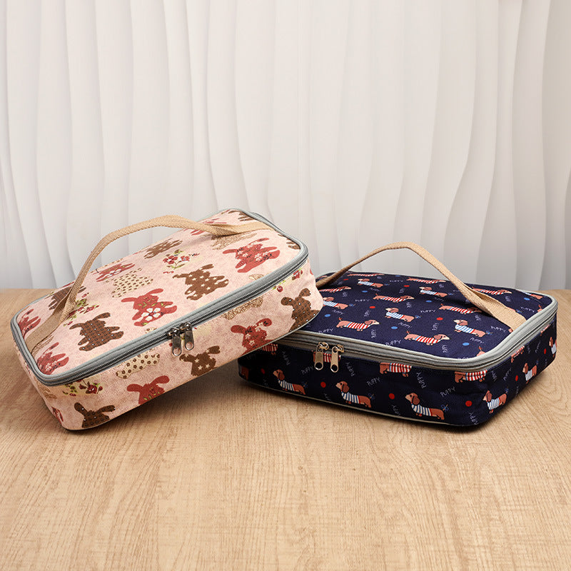 Insulated Animal-Themed Lunch Carrier Bowlift
