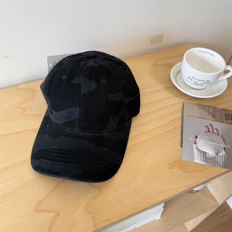 Women's Casual Adjustable Camouflage Baseball Cap Bowlift