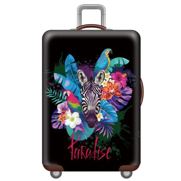 Unisex stretchable suitcase cover with cute alpaca design, elastic protective cover for hard-shell and fabric suitcases Bowlift