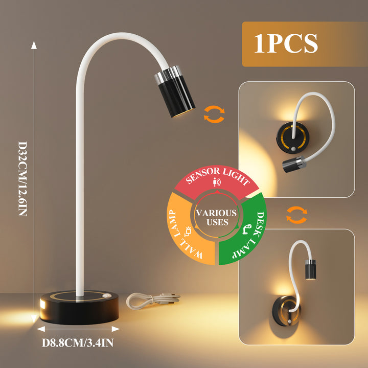 Versatile Sensor Desk and Wall Lamp