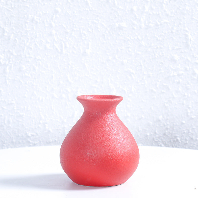 Modern Textured Ceramic Decorative Flower Vase Bowlift