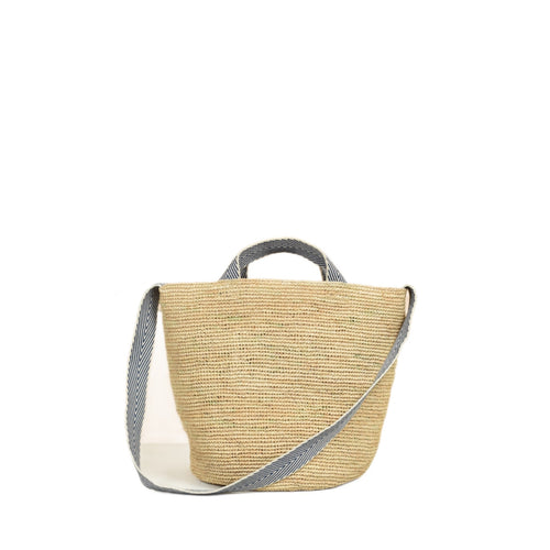 Fashionable wicker bag with adjustable shoulder strap Bowlift