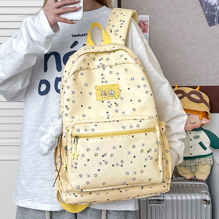 Fun Starry Print Backpack Bowlift