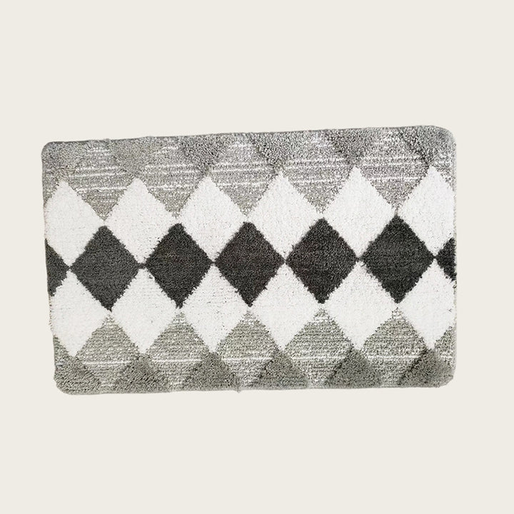 Cozy Diamond Pattern Bath Mat