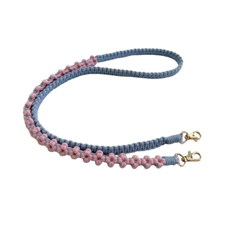 Decorative Macrame Pet Leash Bowlift