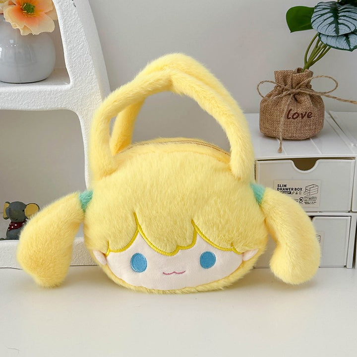 Playful plush handbag with ears and character design Bowlift