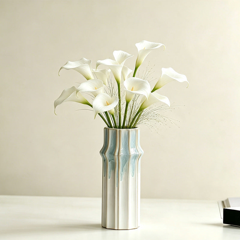 Tall Textured Ceramic Vase